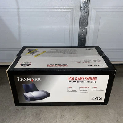 Lexmark Z715 Color Ink Jet Printer, Ink, 2003 Brand New Sealed In Box See Pics - Image 1 of 4