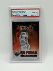 2020 Panini Select ZION WILLIAMSON En Fuego CASE HIT #14 PSA 10 - Picture 1 of 2