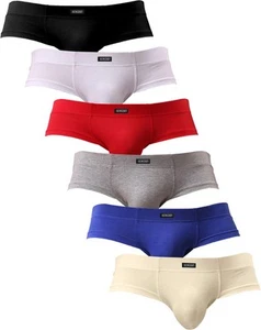 Men's Seamless Front Pouch Briefs Sexy Low Rise Men Cotton Underwear (Small, ... - Picture 1 of 7