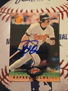 Rafael Palmeiro 1995 ToppsHand Signed  Autograph All Star Baltimore Orioles  - Picture 1 of 2