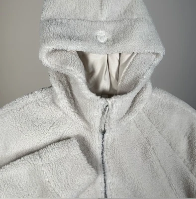 Sudadera con capucha polar Lululemon Scuba de gran tamaño media cremallera para mujer M/L blanca ópalo-limpia-usada en excelente estado Foto 1 de 4