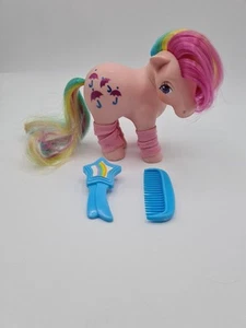 My Little Pony G1 Sonnenschirm Regenbogen mit Kamm und Bürste 1983 80er A51 - Bild 1 von 6