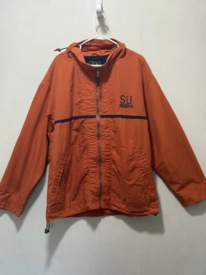 Vtg Syracuse University Lined Full Zip Windbreaker Jacket Men's Sz L College - Image 1 of 4