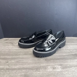 Calvin Klein Women's Black Suzie Casual Lug Sole Loafers Sz 7M - Picture 1 of 10
