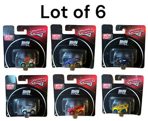 Lot of 6 x Mini Racers Metal Vehicle Mattel Disney Cars Diecast Vehicles 6 Cars