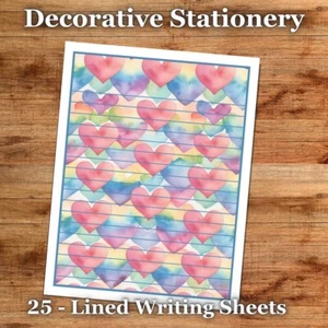 25 feuilles papier décoratif lettre écriture papier couleur papeterie - mignon #08 - Photo 1/2