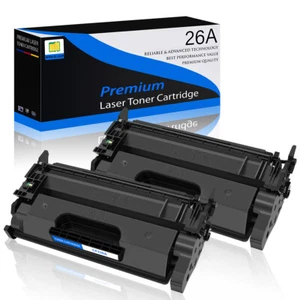 2 Pack CF226A Toner Cartridge for HP 26A LaserJet Pro MFP M402d M402n Printer - Picture 1 of 23