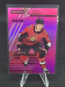 2020-21 UD Synergy FX BRADY TKACHUK /349 Purple Card# FX-33 - Picture 1 of 2
