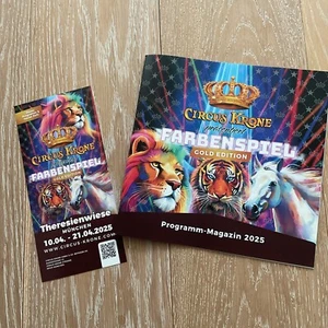 Circus Krone Programm Sommer 2025, neues Programmheft, Zirkus, Cirque, Circo - Bild 1 von 3