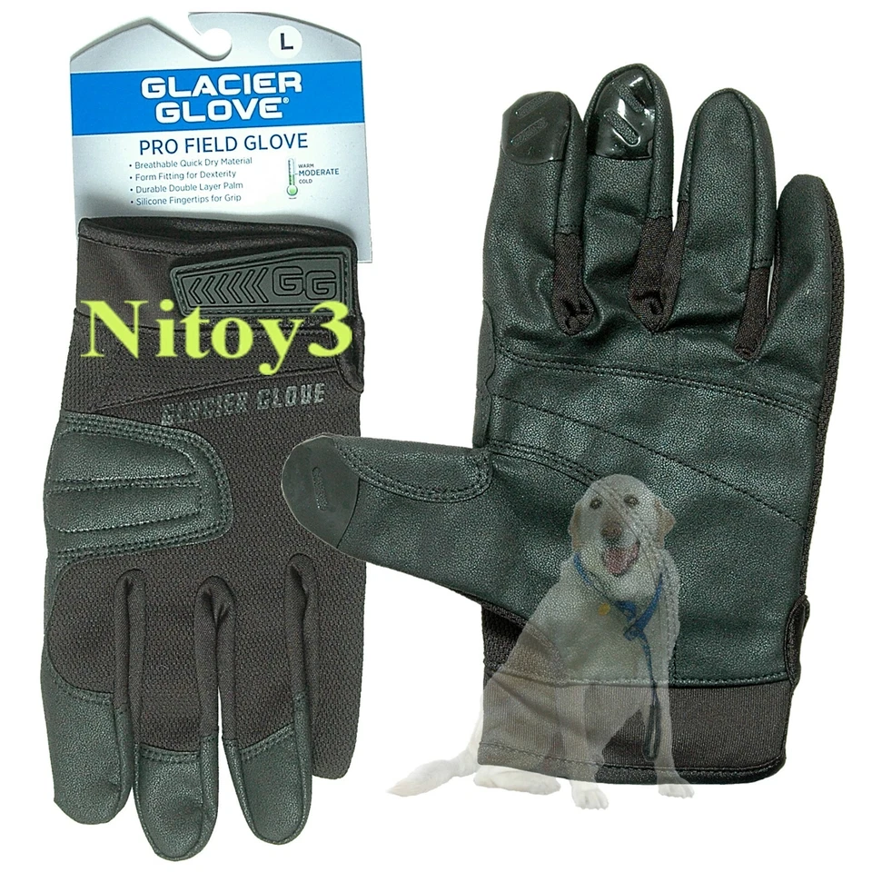 Glacier Glove Pro Field Gloves-Synthetic Leather Men Large(girth): 8.5-9” - Image 1 of 1