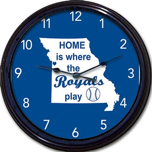 Kansas City Royals MO Home is Where... Wall Clock Kauffman Stadium Baseball 10" - Picture 1 of 1