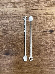 2- McDonald's Vintage “McSpoon” Aka Coffee Stirrer Spoon-Banned by McDonalds