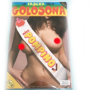 Fascia Premiazione Miss Pompino con Inserto Pene Compleanno Nubilato Scherzo ... - Foto 1 di 1