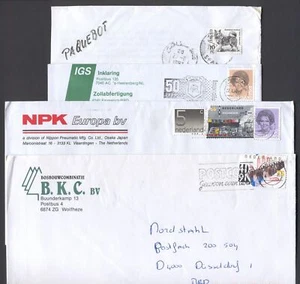 Cover X19 Netherlands Iceland Service Slogan cancel 4 pcs used - Picture 1 of 1