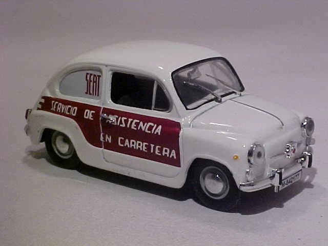 Seat 600E Fiat 500 600 1970 3 pulgadas coche de servicio Solido 1/43 diecast como nuevo suelto Foto 1 de 4