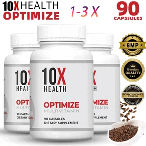 1-3X 10X Health Optimize Methylated Multivitamin 90Caps Vitamin B12, Vitamin E - Bild 1 von 15