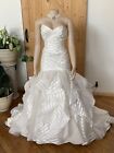 Hayley Paige Ivory Organza and Tulle Keaton Gown Modern Wedding Dress size 12