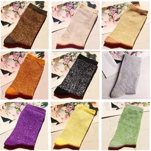 Nuevo Calcetín Brillo Transpirable Moda Colores Sólidos Algodón Rayón Calcetines Estilo Coreano - Imagen 1 de 34
