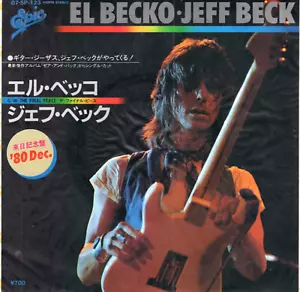 JEFF BECK ~ El Becko ~ Rare 1980 Japanese-only 2-track 7" vinyl single in p/slve - Picture 1 of 4
