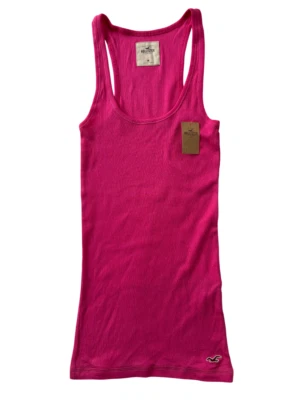 Hollister womens racer back lace tank top racer back ribbed Pink NWT - Image 1 of 2