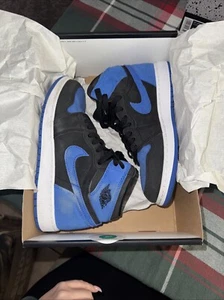 Nike Air Jordan 1 Retro Schnürschuh Sportschuh Jungen Größe 6 FD1437-042 blau weiß - Bild 1 von 9
