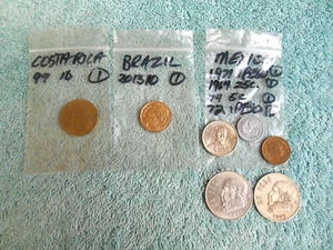 COLECCIÓN DE 7 MONEDAS VINTAGE DEL MUNDO CENTRO Y SUDAMÉRICA - Imagen 1 de 18