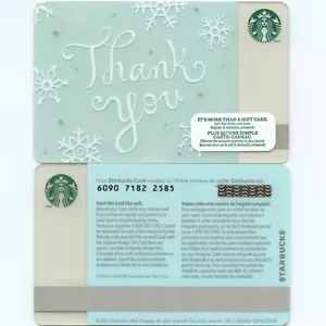 2013 Near Mint Starbucks Canada "Winter Thank You" #6090 spilla carta intatta - Foto 1 di 1