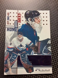 02-03 ITG Be A Player Between Pipes Home and Away DAN CLOUTIER # 149 Canucks