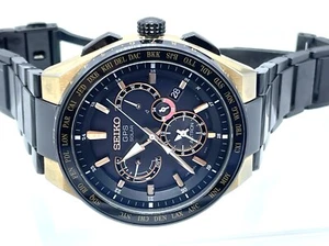 Reloj para hombre SEIKO ASTRON GPS radio onda solar caja dorada 8X53-0AV0-2 excelente - Imagen 1 de 20