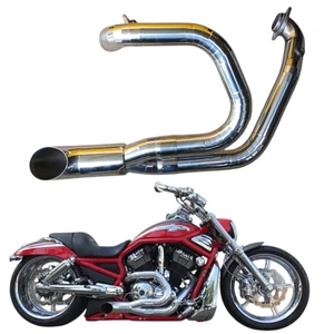 Custom Exhaust pipe Harley Davidson Fullsystem Vrod Muscle VRSCA 2001-2015 - Picture 1 of 4