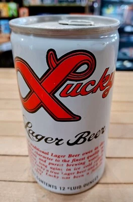 Vintage 12 Ounce Empty Pull Tab Lucky Lager Beer Can Vancouver, WA General Brewi - Image 1 of 2