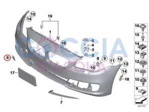 Genuine BMW 5 Series F10 LCI F11 LCI Cover Tow Fitting Front Primed 51117332682 - Picture 1 of 3