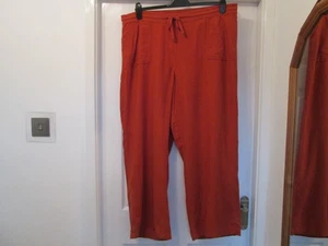 GEORGE RUST LINEN MIX TROUSERS SIZE 20 - Picture 1 of 2