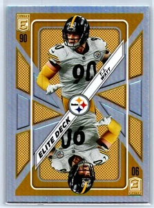 2023 Donruss Elite T.J. Watt #ED-18 Elite Deck Pittsburgh Steelers - Picture 1 of 2