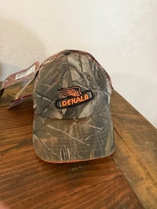 Neu mit Etikett Dekalb Realtree Mütze Camouflage verstellbar orange Jagd Trucker  - Bild 1 von 7