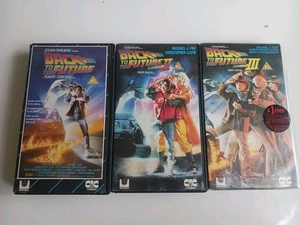 Back to the Future 1 2 3 VHS CIC  VHR1204-1397-1446 Rare Original UK Trilogy Set - Picture 1 of 13