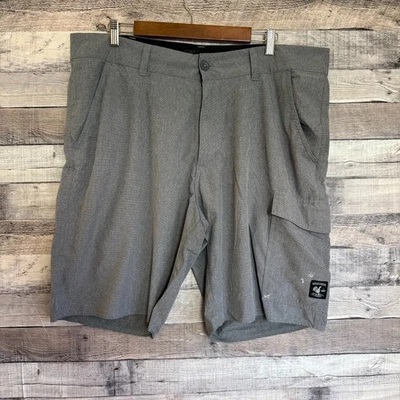 VANS. Pantalones Cortos Híbridos Vanphibian Para Hombre 38 Gris Secado Rápido Senderismo Playa Carga Foto 1 de 4