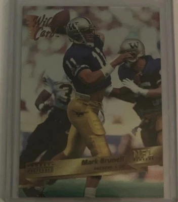 1993 Wild Card - Mark Brunell #135 (RC) - Image 1 of 2