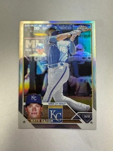 2023 Topps Chrome Nate Eaton RC REFRACTOR #96 See Pictures - Picture 1 of 3