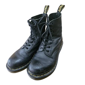 Dr. Martens Pascal 1460 Virginia Leather Black Boots Women's US 7 EU 38 UK 5 - Picture 1 of 7