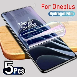 5-Piece Hydrogel Film Screen Protectors Bundle for OnePlus Devices - Picture 1 of 6