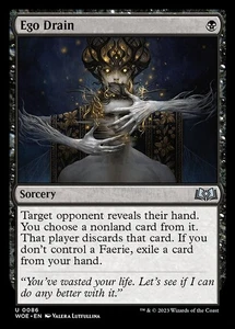 (1x FOIL) EGO DRAIN - Wilds of Eldraine – MTG Magic the Gathering Card - Picture 1 of 5