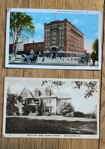 2 Vintage Burlington Vermont Postkarten - Bild 1 von 5