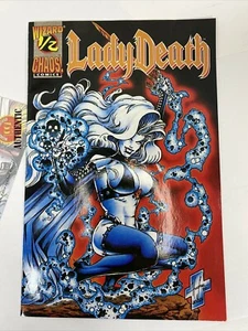 LADY DEATH #1/2 Dec 1994 w/ COA Chaos! Comics Wizard 1st Print - Hughes Jensen - Picture 1 of 10