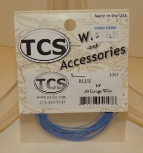 TCS #1201 Blue 10 feet of 30 Gauge Wire for DCC NEW