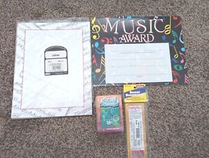 Music Teacher Lot: Awards, Certificates, Letterhead, Bookmarks, Games, Gifts