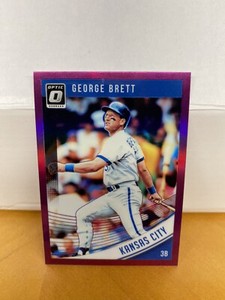 George Brett Purple Parallel 2018 Donruss Baseball Kansas City Royals