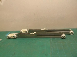 2 rieles de puerta de bolsillo de cierre suave con rodillos 15" sin soportes - Imagen 1 de 3