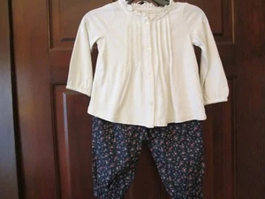 Navy Floral Print Tunic Outfit by Ralph Lauren, Size 6 Months, NWT - Picture 1 of 3