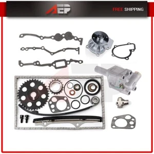 Timing Chain Kit Water Oil Pump For Nissan PICKUP 2.4L L4 KA24E 95-97 - Picture 1 of 6